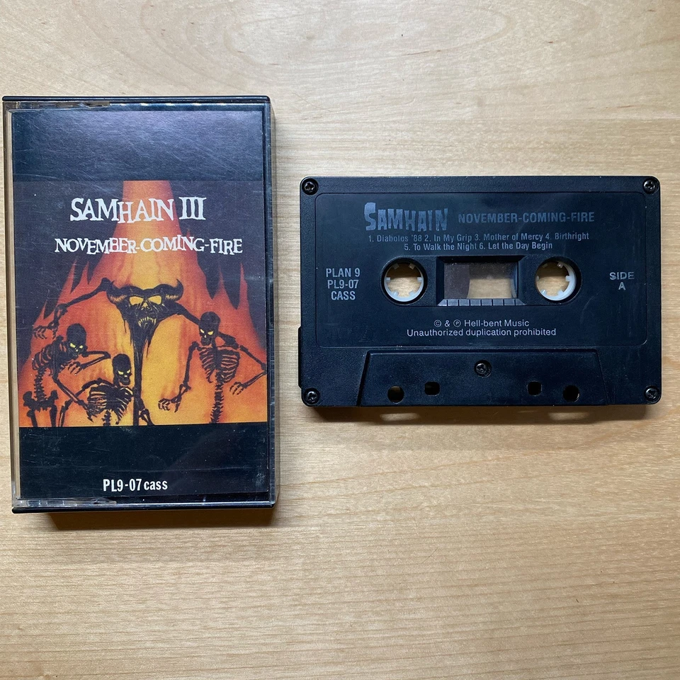Samhain III November Coming Fire Cassette Plan 9 1986 PLAY TESTED Danzig Misfits - Image 1 of 4
