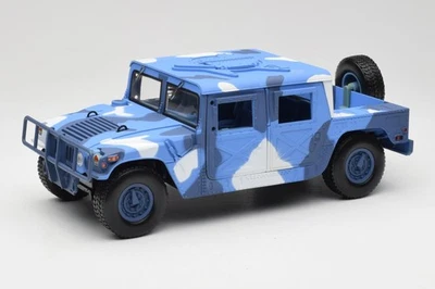 73157 Hummer H1 Humvee Blue & White Motormax 1:18 - Immagine 1 di 4