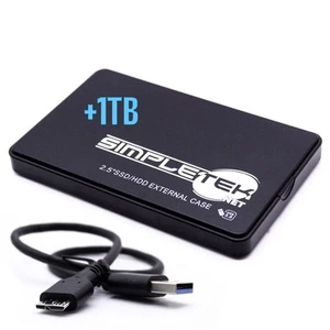 Caddy Enclosure SSD 2.5" With 1TB HDD Disk Adapter Box USB 3.0 External PC - Picture 1 of 4