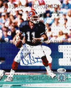 DREW BLEDSOE SIGNEDAUTOGRAPHED 8x10  Buffalo Bills - Patriots - J.S.A. Certified - Picture 1 of 3