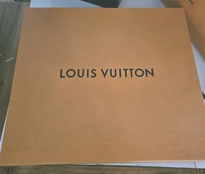 Authentic LOUIS VUITTON Gift Magnetic Empty Box 19”x 17.5”x 3.5” DUST BAG Ribbon - Picture 1 of 14