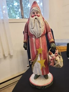 House of Hatten 14.5" Santa Claus with Christmas Goose - Vintage Denise Calla! - Picture 1 of 10