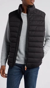 Save The Duck AGOTADO Russell Chaleco acolchado negro Bolsillos delanteros con cremallera Nuevo con etiquetas XXL - Imagen 1 de 16