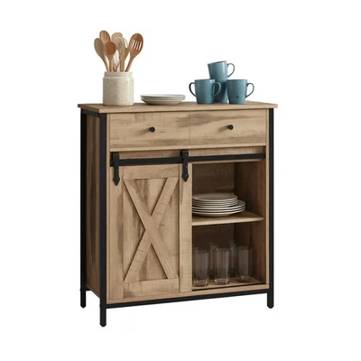 Sideboard kitchen cabinet kitchen dresser crockery cabinet kitchen buffet sliding door - Image 1 of 2