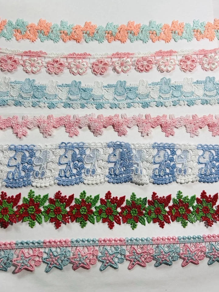 Juego de 20 yardas bordado japonés/encaje Chikazawa/artesanía/flor/decoraciones Foto 1 de 4