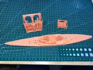 3D gedruckter 1/200 German Navy Battlecruiser Derflinger unbemalter Modellbausatz - Bild 1 von 8