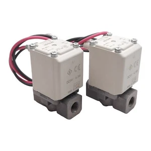 Lot of 2 SMC VX210AAB Solenoid Valve ø2mm Orifice, 1.0MPa, 1/8in NPT, 24VDC Coil - Picture 1 of 7