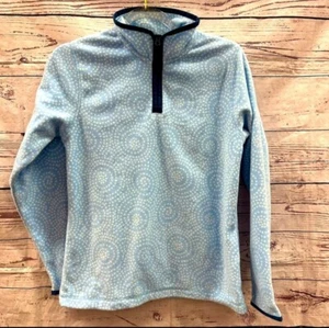 Lands’ End Girls Zip Fleece Sweater Size M 10-12 - Picture 1 of 3