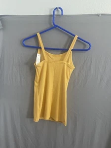 No Boundaries Juniors Rib Scoop Neck Stretchy Cami Golden Pond Size XS (1) NWT - Picture 1 of 9