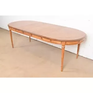 Drexel Heritage French Regency Louis XVI Walnut Dining Table, Newly Refinished - Picture 1 of 11