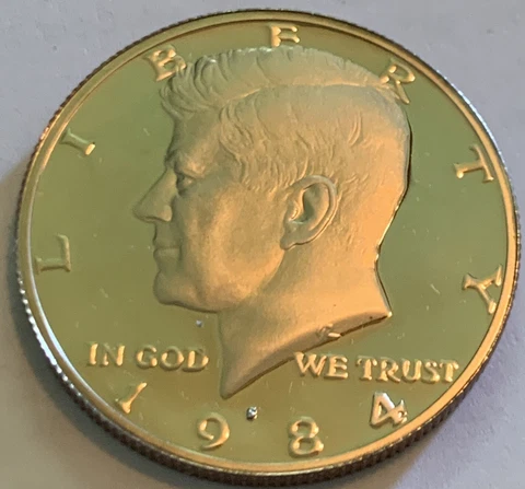1984-S San Francisco Mint Kennedy Half Dollar Proof Cover