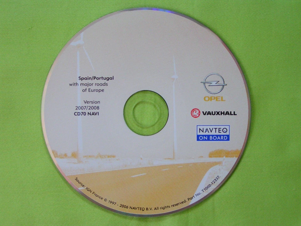 NAVIGATION OPEL CD 70 NAVI SPANIEN PORTUGAL 2008 ZAFIRA ASTRA CORSA SIGNUM TIGRA - Bild 1 von 1