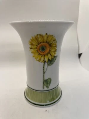 Jarrón floral de girasol para casa y jardín Villeroy & Boch #1748 5,5" de alto primavera Foto 1 de 4
