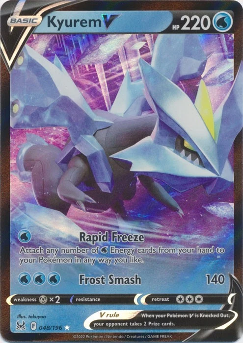 Kyurem V 048/196 Ultra Rare Lost Origin Pokemon TCG - Image 1 of 1