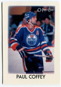 1987-88 O-Pee-Chee Mini OPC #8 Paul Coffey Edmonton Oilers - Picture 1 of 2