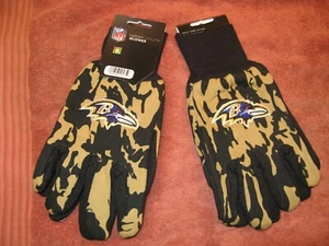 TWO PAIR OF BALTIMORE RAVENS SPORT UTILITY GLOVES FROM FOREVER COLLECTABLES - Picture 1 of 1