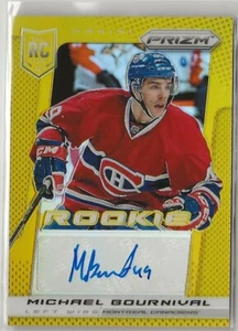 2013-14 Panini Prizm Rookie Autographs Prizms Gold #360 Michael Bournival 07/10 - Picture 1 of 2