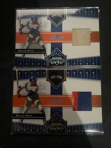 20/20 2005 DONRUSS CHAMPIONS IMPRESSIONS #232 WILLIE MAYS PATCH + unnumbered car