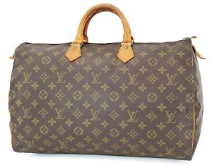 Authentic LOUIS VUITTON Speedy 40 Monogram Boston Handbag Purse #44777