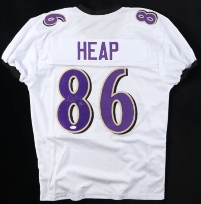 Camiseta deportiva firmada por Todd Heap Baltimore Ravens corte profesional (JSA) 2xPro Bowl extremo apretado Foto 1 de 4