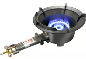 High Pressure 80MJ LP Gas Wok Burner Cooker Stove DualRing ControlHose&Regulator - Picture 1 of 17