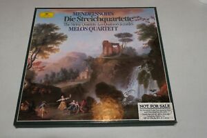 Promo MELOS QUARTET Mendelssohn String Quartets DG STEREO 4LP Box Set germany