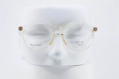 Vintage Re'cent RT-11 50/18-145 Unisex Adult Clear Eyeglasses Frames NEW Japan - Image 1 of 4