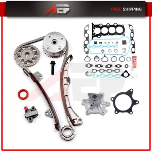 Head Gasket Set Timing Chain Kit Water Pump For 04-05 Toyota Echo 1.5L DOHC - Foto 1 di 17