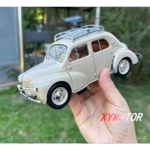 Solido S 1:18 RENAULT 4CV BEIGE 1956 Alloy Diecast Model Car Toy Gift Collection - Picture 1 of 13