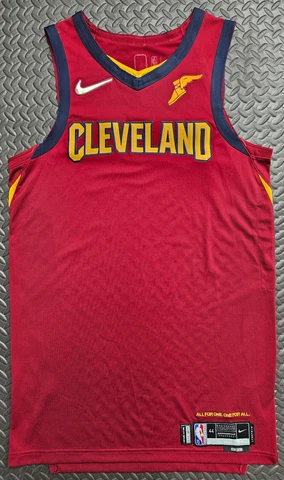 Nike Dri-Fit NBA 75 Cleveland Cavaliers Cavs Blank Jersey Size 44 Med Length + 4 Cover