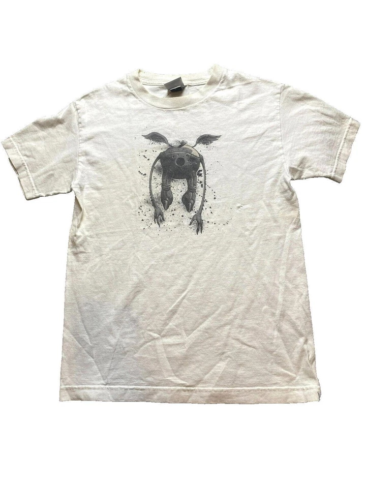 Camisa Fifty 24SF Adulto Pequeña Blanca Voladora Alien Robot Grunge Gótica EE. UU. Para Hombres Foto 1 de 4
