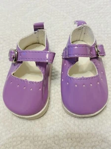 Purple Patent Mary Jane Doll shoes Made for 18" American girl dolls - Picture 1 of 1