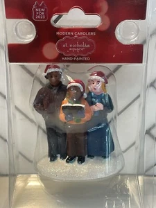 St. Nicholas Square Modern Carolers 2023 hand painted village mini figurines - Picture 1 of 3