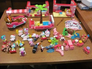 Mega Bloks Hello Kitty Lot - Pirate ship, House - Collectible Mini Figures - Picture 1 of 11