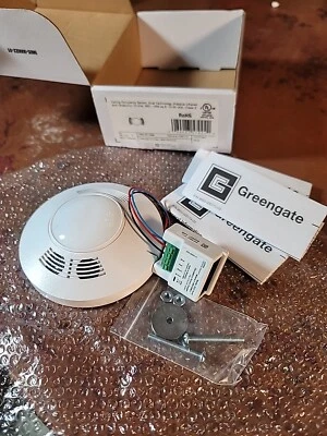 Greengate OAC-DT-1000 MicroSet Dual Tech Ceiling Sensor - White & OCC-RJ45 - Image 1 of 4
