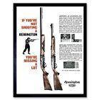 Advert Gun Weapon Shotgun Nra Hunting Usa 12X16 Inch Framed Art Print