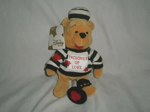 The Disney Store Winnie the Pooh Prisoner of Love with Tag 8" Stuffed Animal - Picture 1 of 4