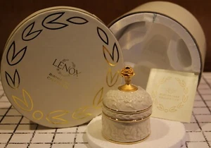 Piedra de nacimiento LENOX en caja de baratija rosa con tapa granate de enero nuevo en caja listo para regalar - Imagen 1 de 8