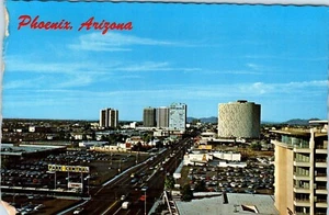 North Central Highrise Complex, North on Central Ave. Phoenix, Arizona Postcard - Picture 1 of 2