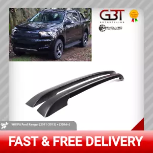 FÜR FORD RANGER T6 T7 ab 2011 ALU DACHTRÄGER DACHTRÄGER KOMPLETT SCHWARZ - Bild 1 von 7