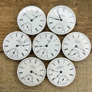 6s Elgin Pocket Watch Movements - Grade 95 - 7 Jewels - Picture 1 of 2