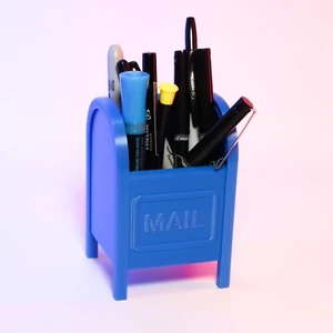 Mini Large Mailbox Cute Mail Organizer Unique Desk Accessory Fun Home Decor - Picture 1 of 4