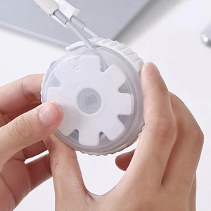Flexible USB Cable Reel Round Storage Cable Winder Charging Cord Organizer - Picture 1 of 7