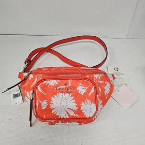 Neu mit Etikett 189 $ Kate Spade New York Gürteltasche Dorian Wild Blossom orange weiß (974) - Bild 1 von 8