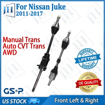 Par delantero OE eje CV izquierdo derecho eje para Nissan Juke 11-17 AWD automático CVT manual Foto 1 de 4
