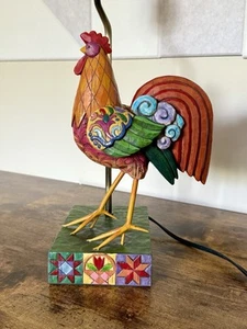 Jim Shore Rooster Lamp 2004 Heartwood Creek Vintage - Picture 1 of 18