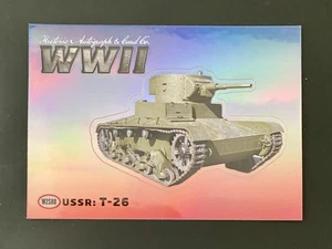 2025 HA Segunda Guerra Mundial Segunda Guerra Mundial Adhesivo Armas Holográficas URSS: T-26 - Imagen 1 de 1
