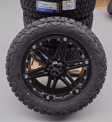 RID R01 9x20 6x139,7 Felgen + Reifen Black Bear AT2 285/55/20 Dodge Gmc RAM 1500 - Bild 1 von 2