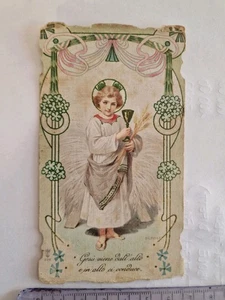 Santino Holy Card Fustellato Gesù Bambino 1904 N. 298  PG276 - Imagen 1 de 2