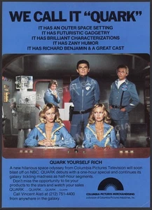 QUARK - Original 1978 Trade AD / ADVERT_ Richard Benjamin _ Barnstable Twins - Picture 1 of 1